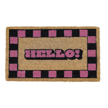 60X40cm Natural Coir Hello Doormat