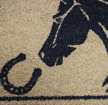 60x40cm Coir Door Mat Horse Head