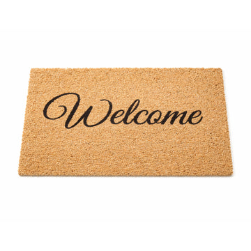 60x40cm Coir Door Mat Welcome Text Design