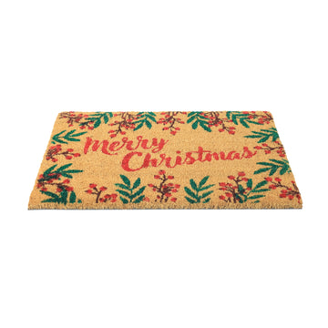 60x40cm Merry Christmas Coir Doormat