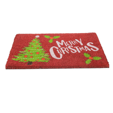 60x40cm Christmas Tree Coir Doormat