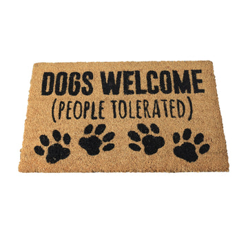 60x40cm Coir Door Mat Dogs Welcome