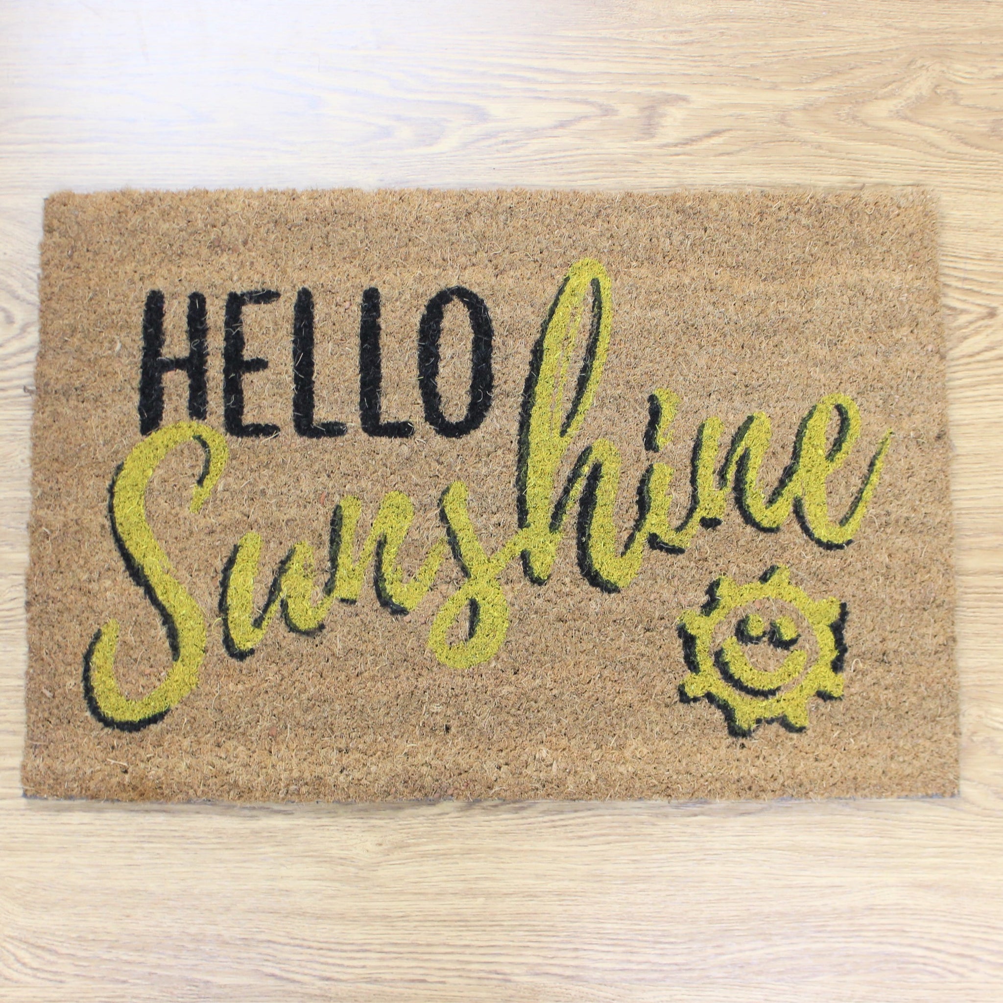 60x40cm Coir Door Mat Hello Sunshine