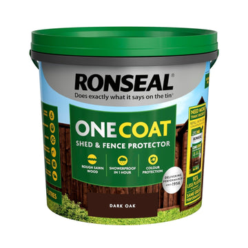 Ronseal One Coat Fence Life Paint - 5L Dark Oak