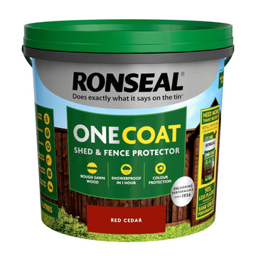 Ronseal One Coat Fence Life Paint - 5L Red Cedar