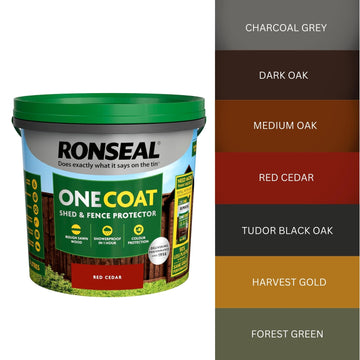 Ronseal One Coat Fence Life Paint - 5L Red Cedar