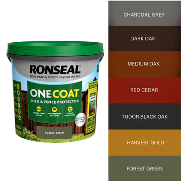 Ronseal One Coat Fence Life - 5L Forest Green
