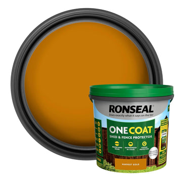 Ronseal One Coat Fence Life Paint - 5L Harvest Gold