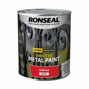 750ml Direct to Metal Red Gloss Interior Exterior Paint