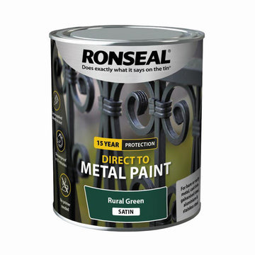 Direct to Metal Satin Paint - 750ml  Rural Green