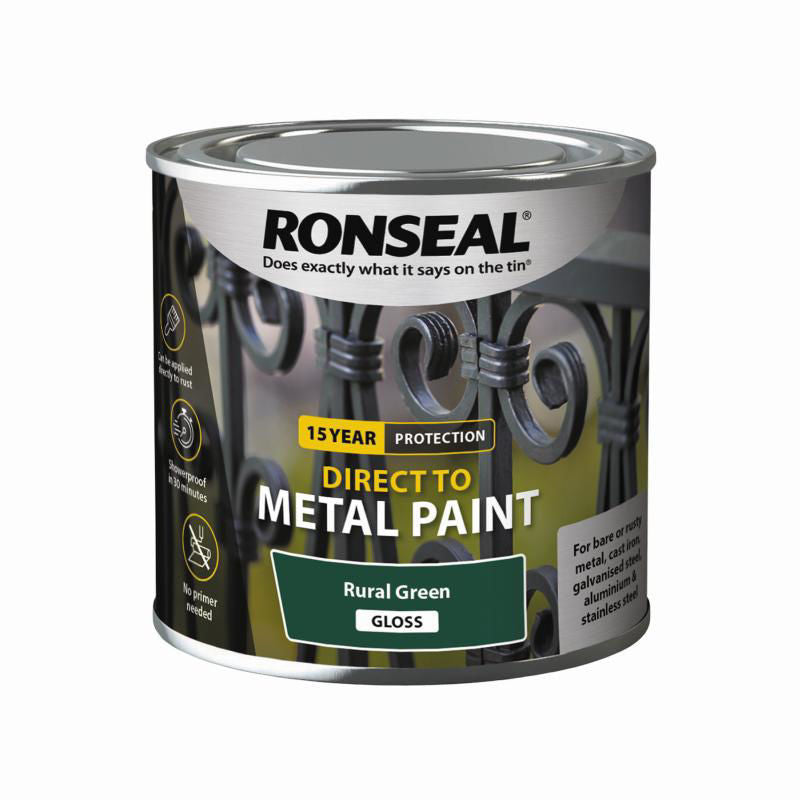 250ml Direct to Metal Green Gloss Interior Exterior Paint
