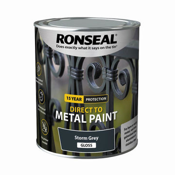 Direct to Metal Gloss Paint - 750ml Storm Grey