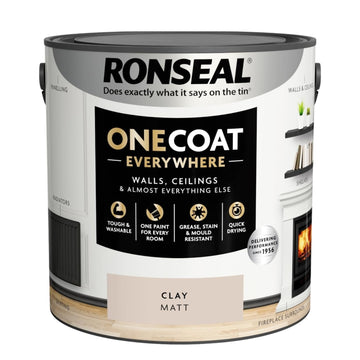 Ronseal One Coat 2.5L Clay Matt Quick Dry Paint
