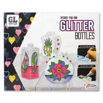 Decorate Your Own Glitter Bottles for Girls