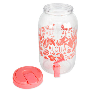 3.8 Litre Drinks Dispenser With Tap Pink