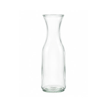 1.1L Clear Soda Lime Glass w/ Navy Woven Detail Glass Carafe