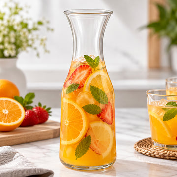 1.1L Clear Soda Lime Glass Carafe