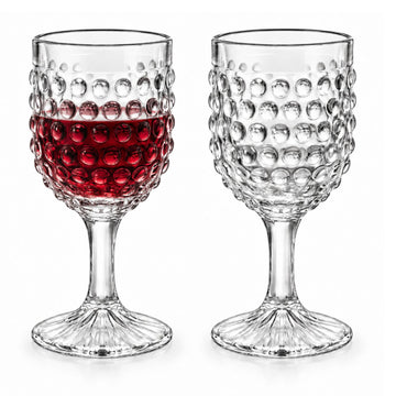 2Pcs 242ml Coco & Gray Bubble Glass Wine Glass