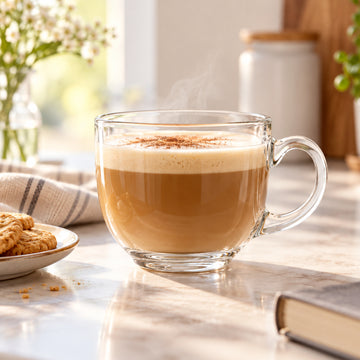 4pcs 15oz Plain Clear Glass Mugs