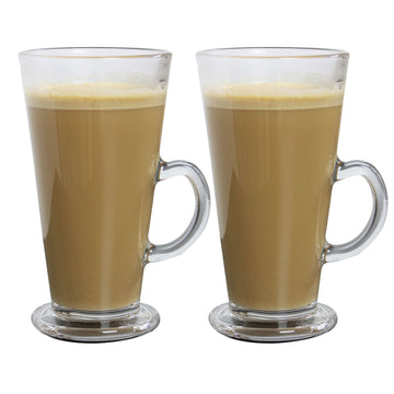 2pcs 250ml Tall Clear Mug  With Handle