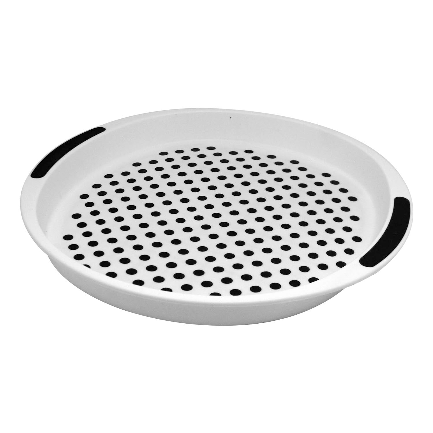 Grey Anti-Slip Round Serving Tray