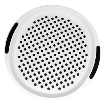 Grey Anti-Slip Round Serving Tray