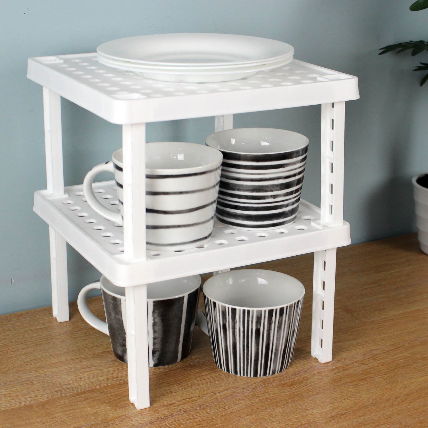 2 Tier Cupboard Shelf Organiser