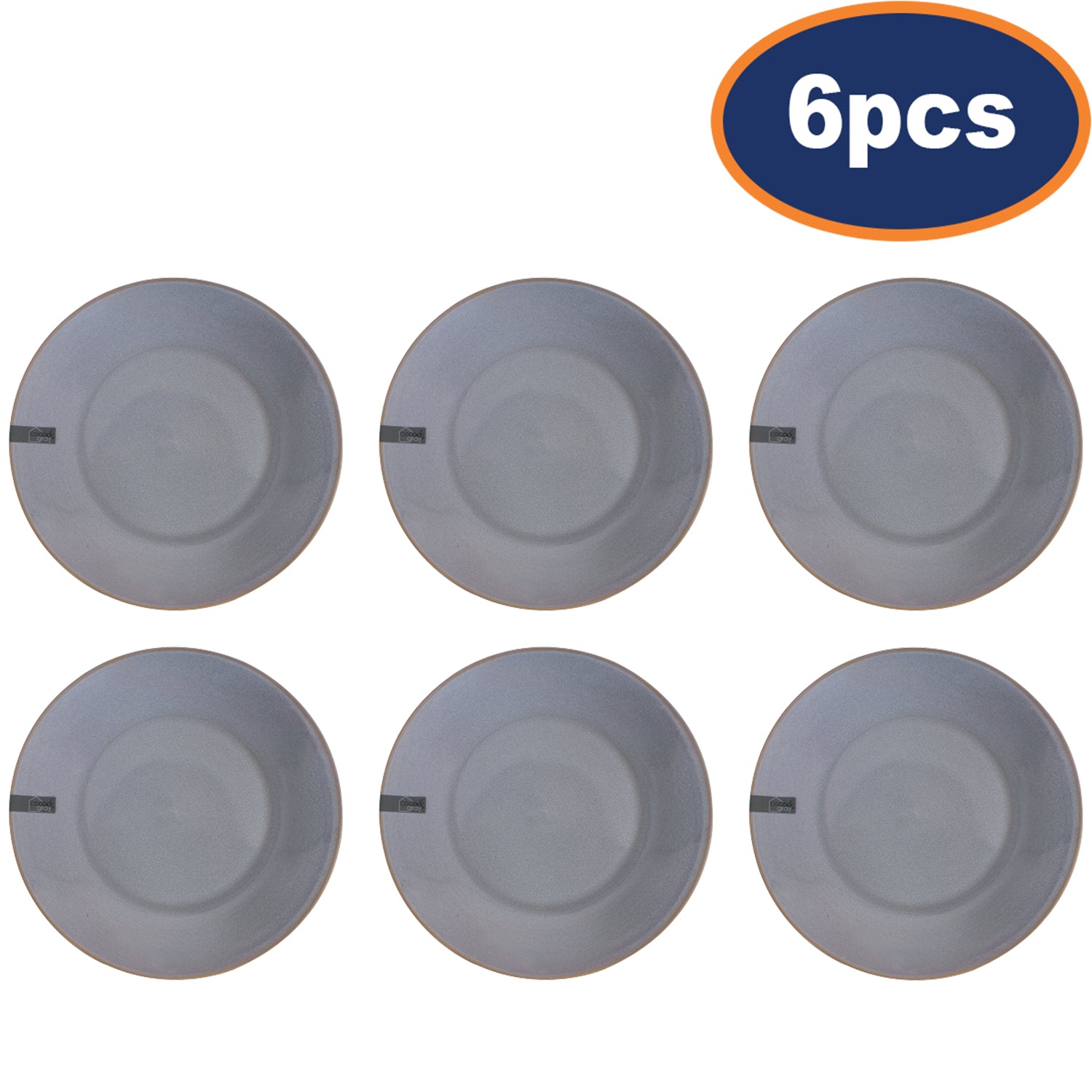 6Pcs Stoneware Round Side Plate