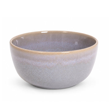 Grey Reactive Glazed Gradient Serving Bowl