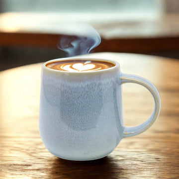 2Pcs Stoneware Reactive Glaze 400ml Coffee Mug