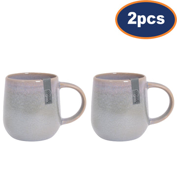 2Pcs Stoneware Reactive Glaze Mug