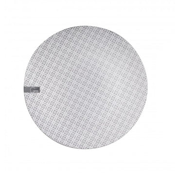 Stoneware Dinner Plate Geometric Design