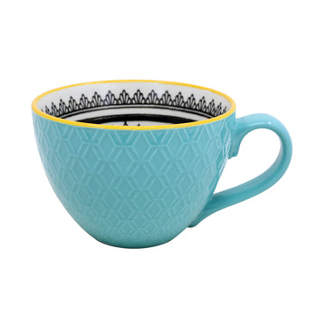 Green Bone China Coffee Cup