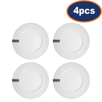 4Pcs Porcelain Side Plate with White Rim