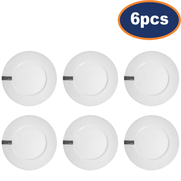 6Pcs Porcelain Side Plate with White Rim