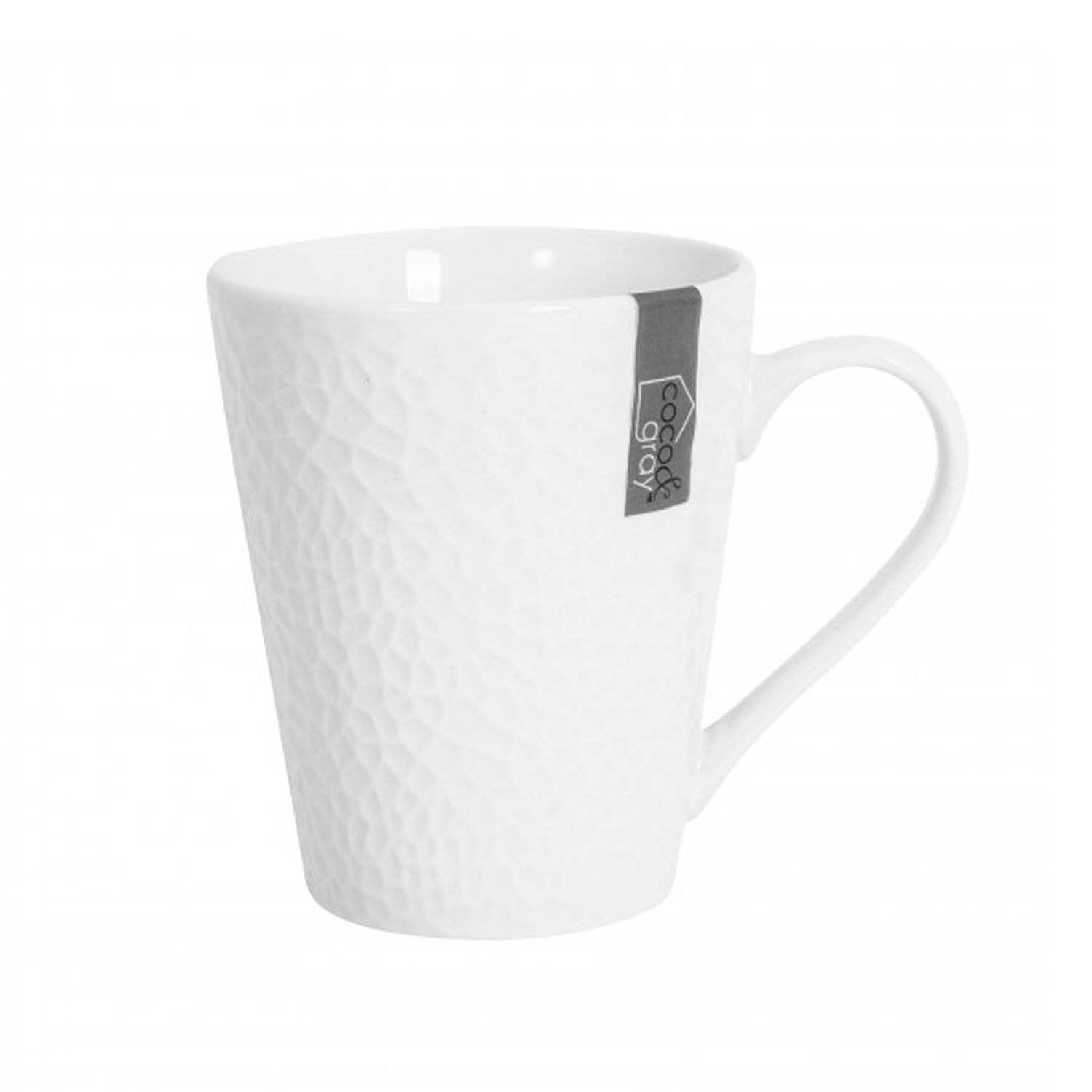 Porcelain Coffee Mug with White Rim