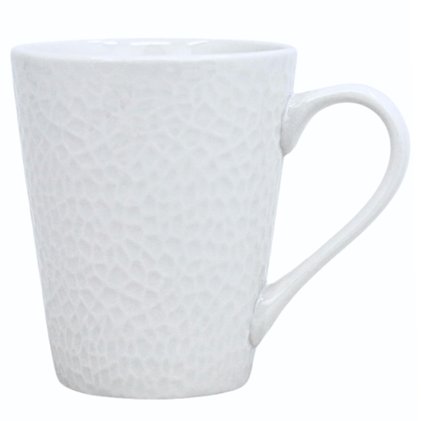 Porcelain Coffee Mug with White Rim