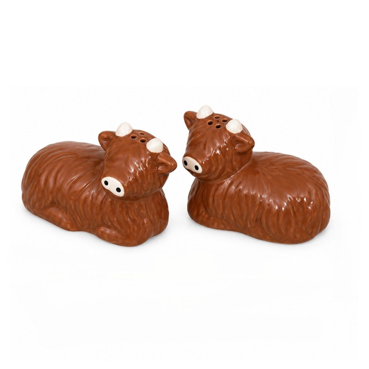 Highland Cow Ceramic Salt & Pepper Shaker Set