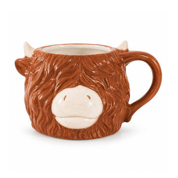 400ml Dolomite Brown Highland Cow Mug