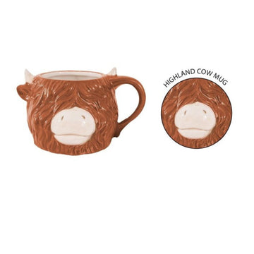 400ml Dolomite Brown Highland Cow Mug