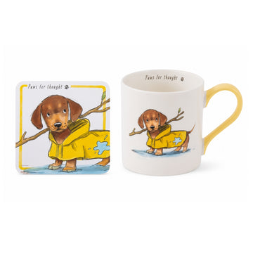 Cockapoo Mug & Coaster Gift Set 390ml New China Dog Lover Gift