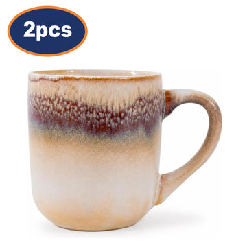 2Pcs 340ml Reactive Glaze Mug