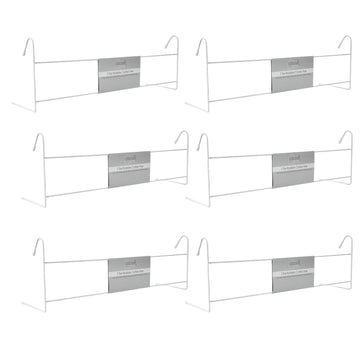 6Pcs Coco & Gray Radiator 2 Bar Airer Plastic Coated Metal Space Saving Drying Rack