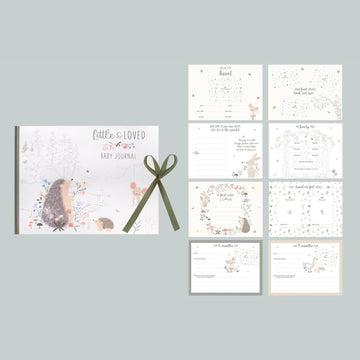 24x18cm Animal Print Baby Record Book from the Hugs & Kisses