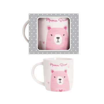 360ml White New Bone China Mama Bear Coffee Mug