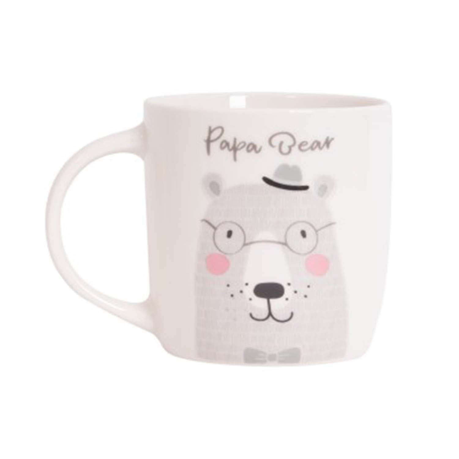 360ml White New Bone China Papa Bear Coffee Mug