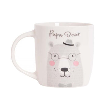 360ml White New Bone China Papa Bear Coffee Mug