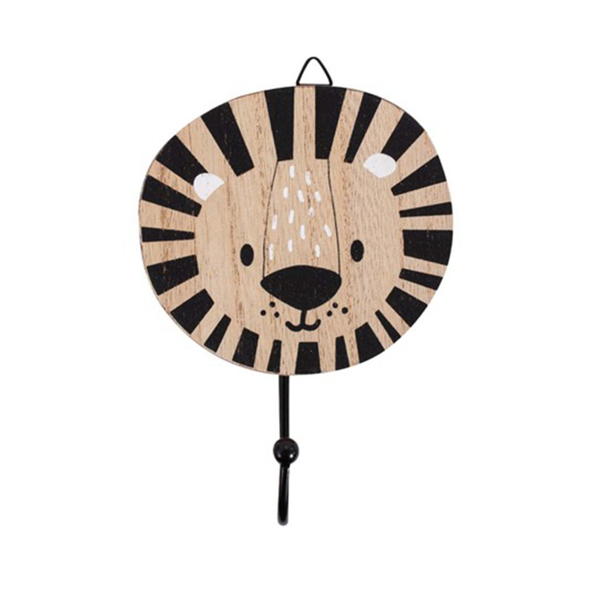Lion Design Decorative Wooden Wall Hook