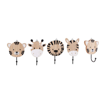 Tiger Design Decorative Wooden Wall Hook