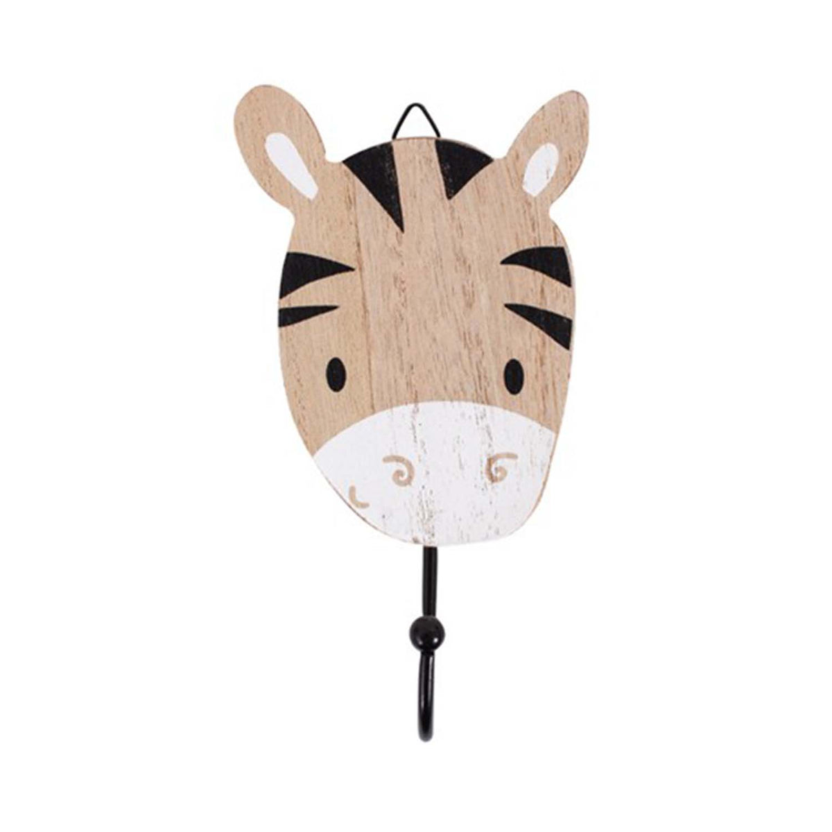 Zebra Design Decorative Wooden Wall Hook